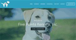 Desktop Screenshot of fivepointskennels.com
